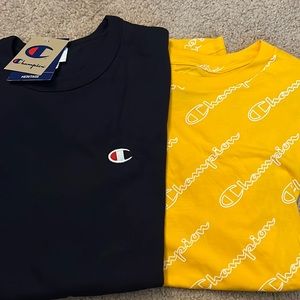 Two Short sleeved Champion T-shirts